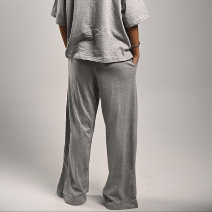 Pretty Solid Trouser — Grey (Wide Legged Women)