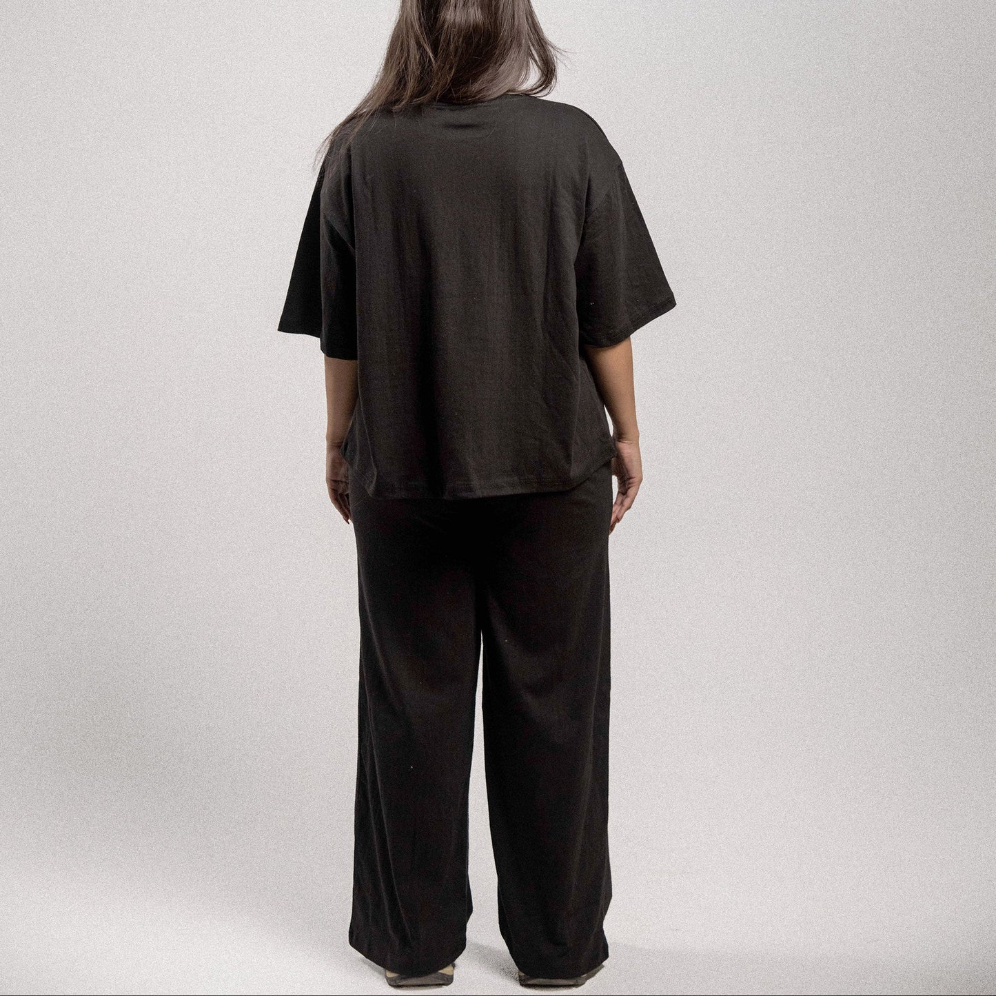 Pretty Solid Trouser — Black (Wide Legged Women)