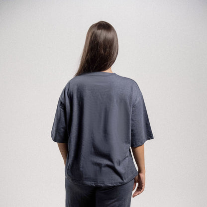 Pretty Solid T Shirt — Navy (Box Fit Women)