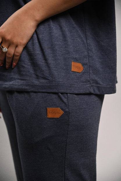 Pretty Solid Jogger Pants — Navy Blue (Men and Women)