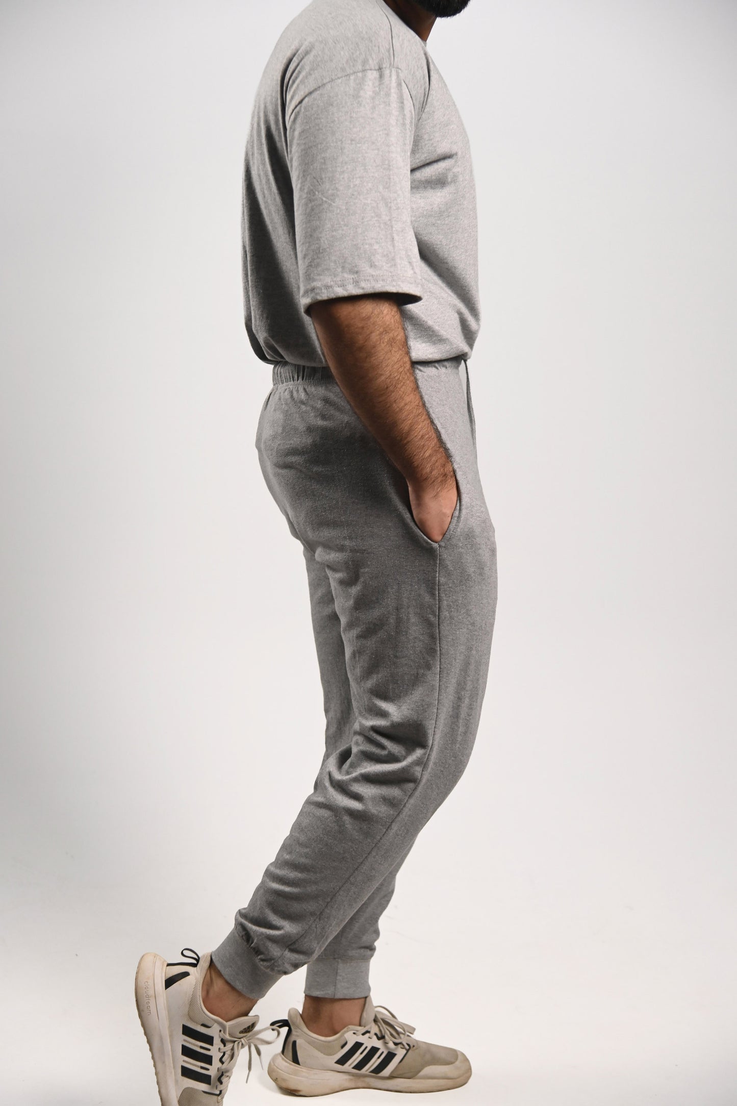 Pretty Solid Jogger Pants — Grey (Men and Women)