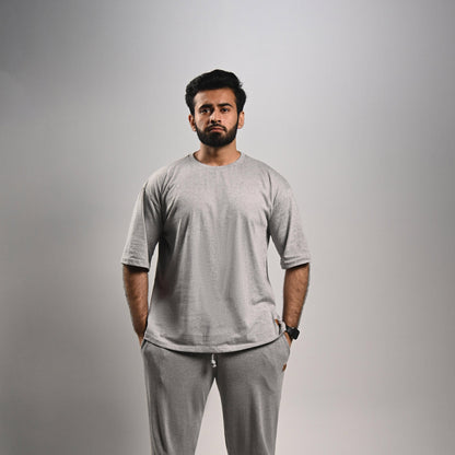 Pretty Solid T Shirt — Grey (Loose Fit Men)