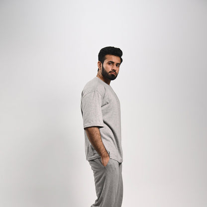 Pretty Solid T Shirt — Grey (Loose Fit Men)