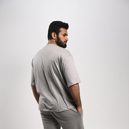 Pretty Solid T Shirt — Grey (Loose Fit Men)