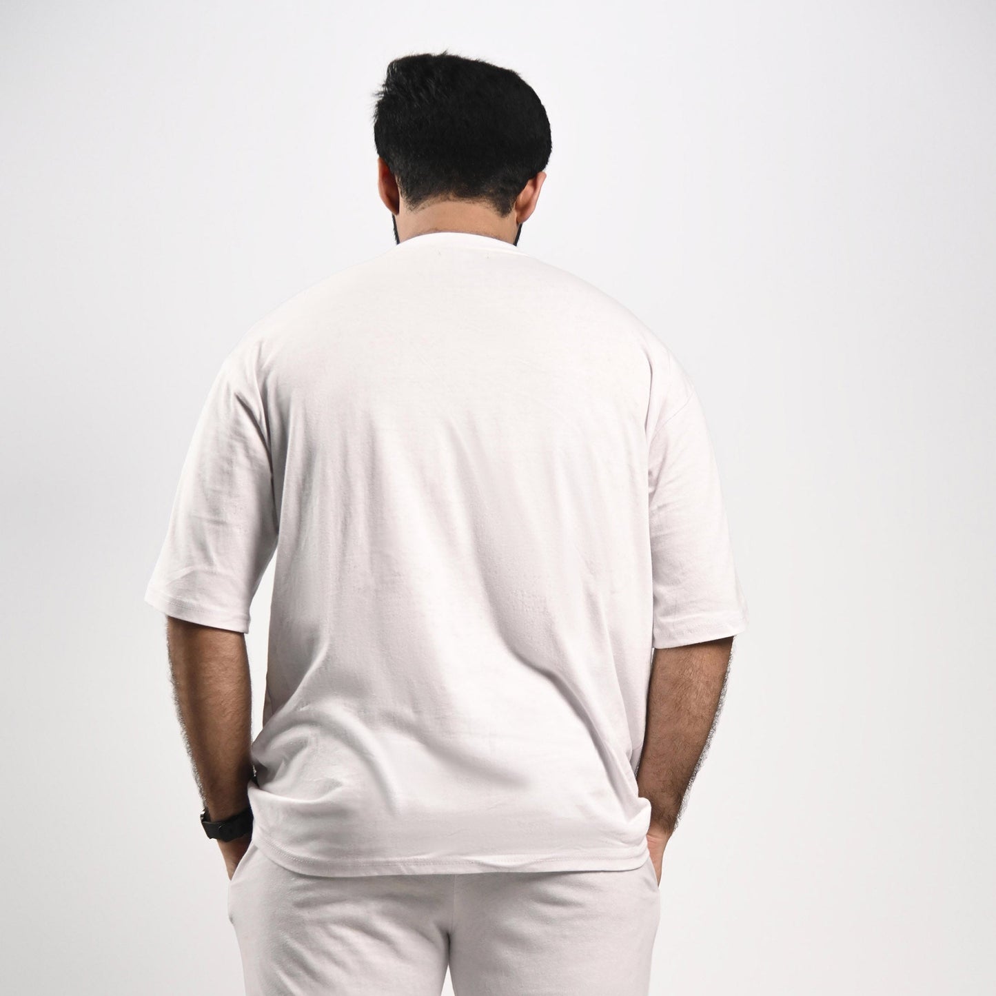 Pretty Solid T Shirt — White (Loose Fit Men)