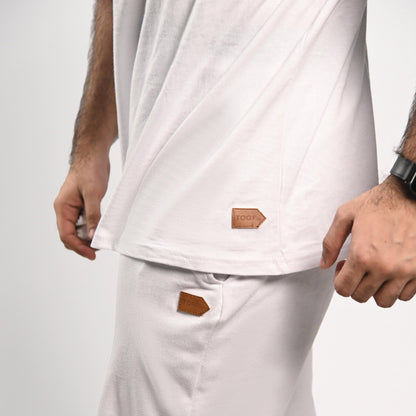 Pretty Solid T Shirt — White (Loose Fit Men)