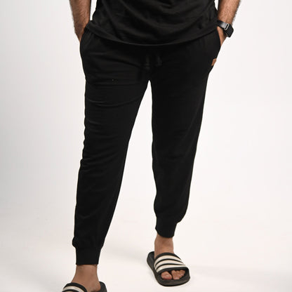 Pretty Solid Jogger Pants — Black (Men and Women)
