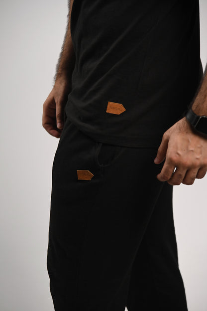 Pretty Solid Relaxing Trouser — Black (Men and Women)