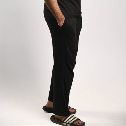 Pretty Solid Relaxing Trouser — Black (Men and Women)