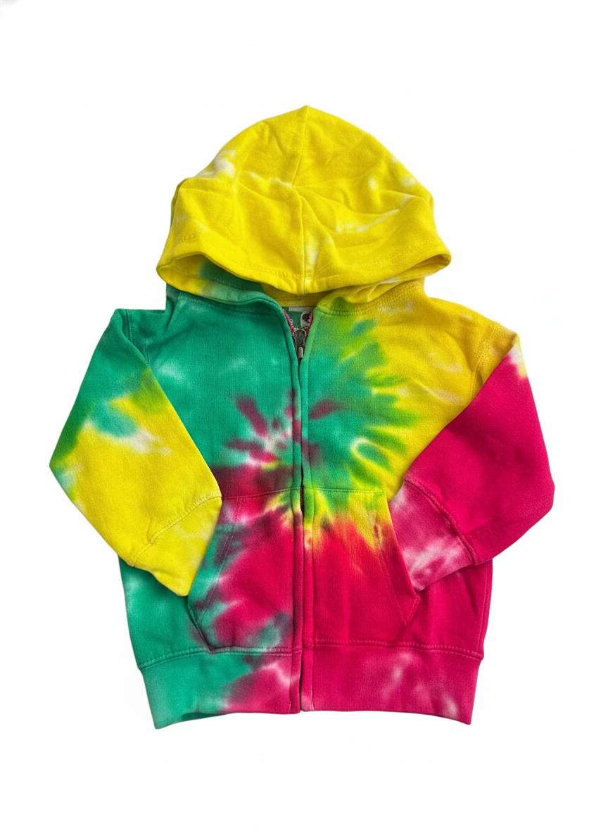 Mini Comfort Tie-Dye Zipper Jacket