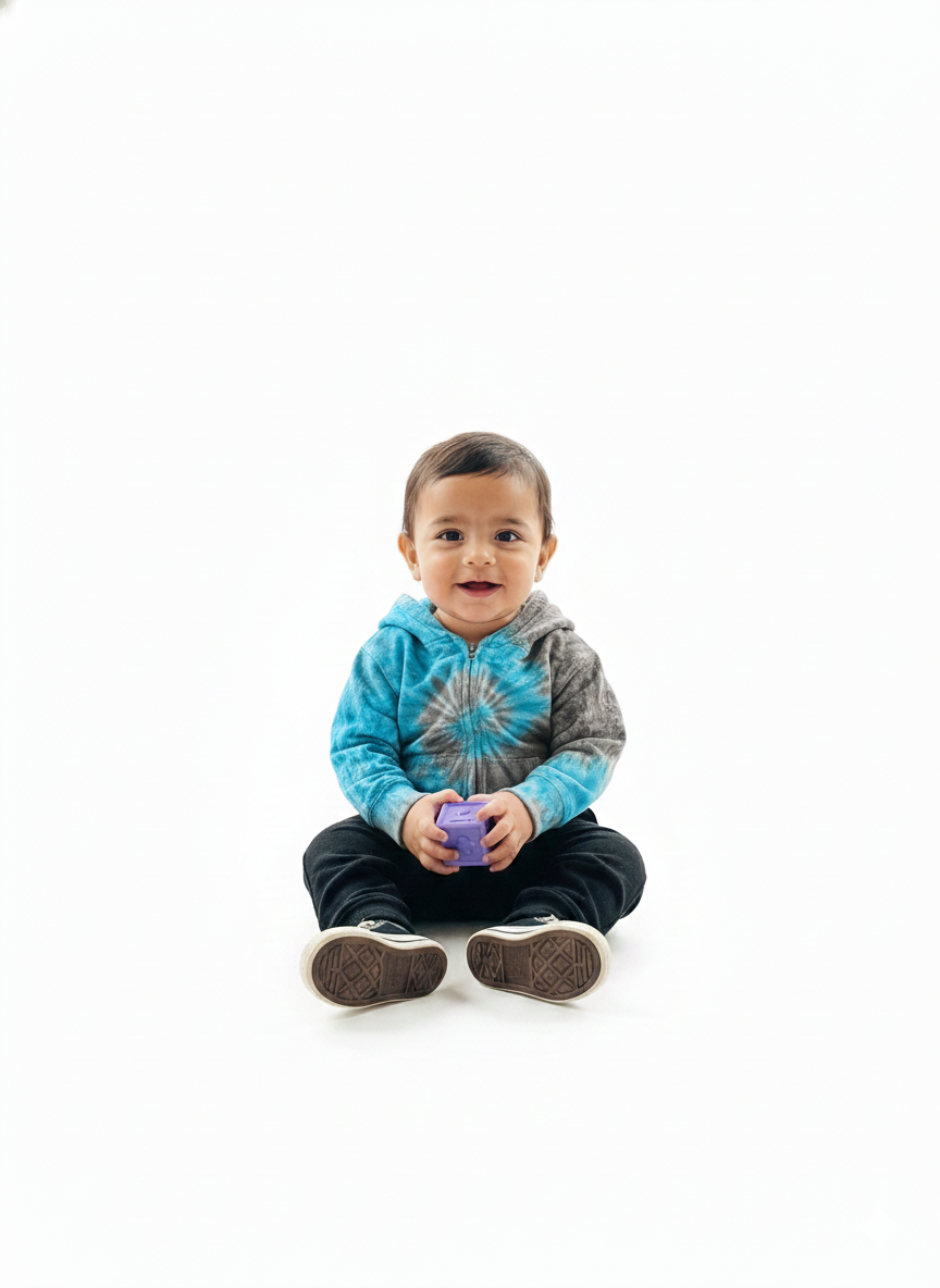 Little Cozy Tie-Dye Fleece Jacket