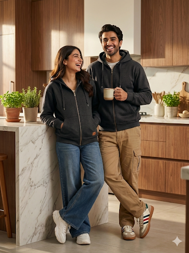 TOGS Essential Zip Hoodie (CHARCOAL)