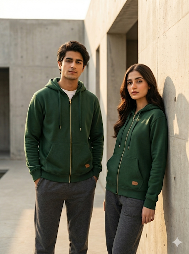 TOGS Essential Zip Hoodie (MILITARY GREEN)