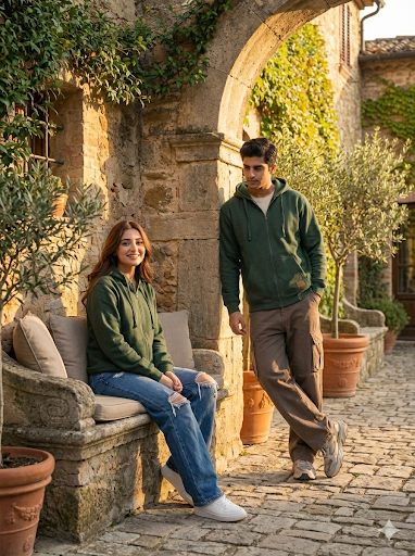 TOGS Essential Zip Hoodie (MILITARY GREEN)