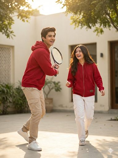 TOGS Essential Zip Hoodie (BRIGHT RED)