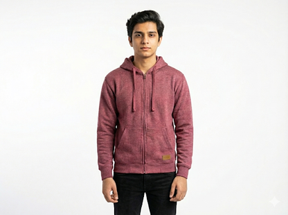 TOGS Essential Zip Hoodie (TOMATO PINK)