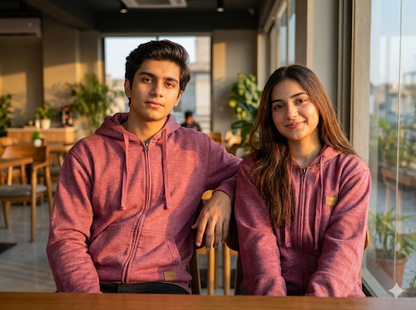 TOGS Essential Zip Hoodie (TOMATO PINK)