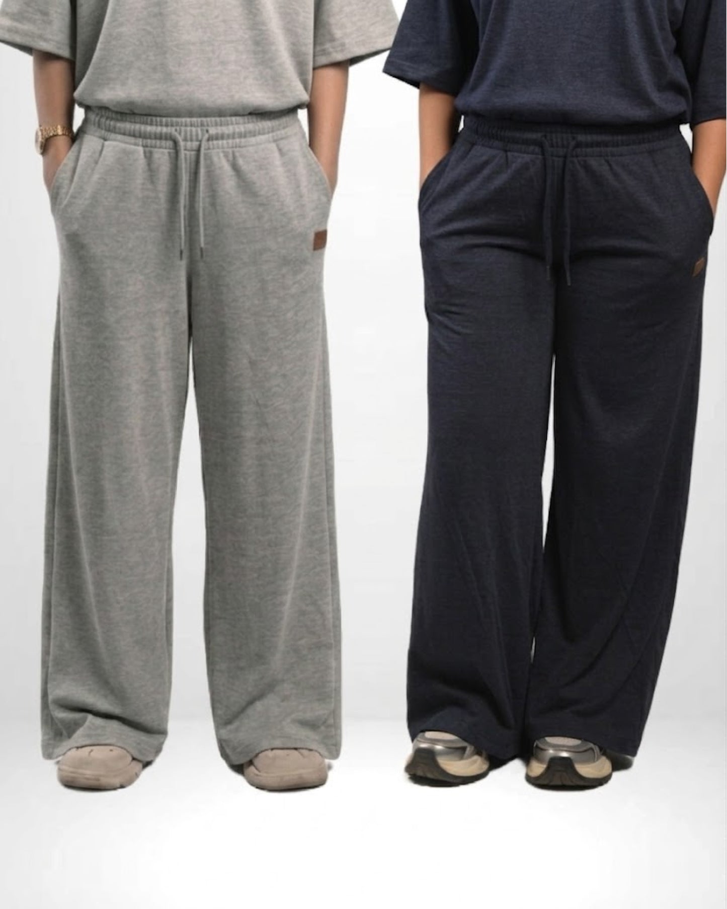 Pretty Solid Wide-Leg Trouser + Box Fit T-Shirt Bundle ( Women )