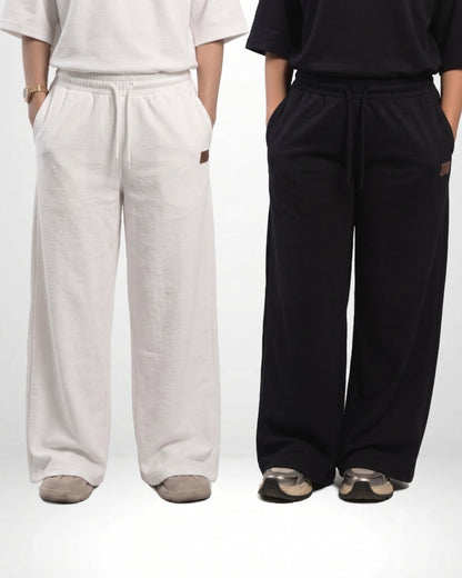 Pretty Solid Wide-Leg Trouser + Box Fit T-Shirt Bundle ( Women )