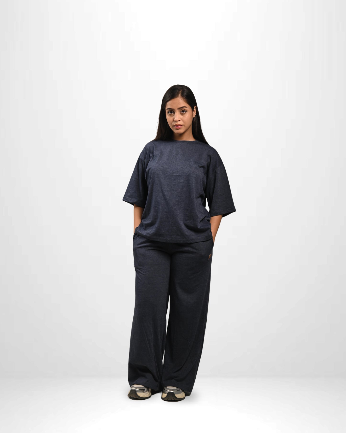 Pretty Solid Wide-Leg Trouser + Box Fit T-Shirt Bundle ( Women )