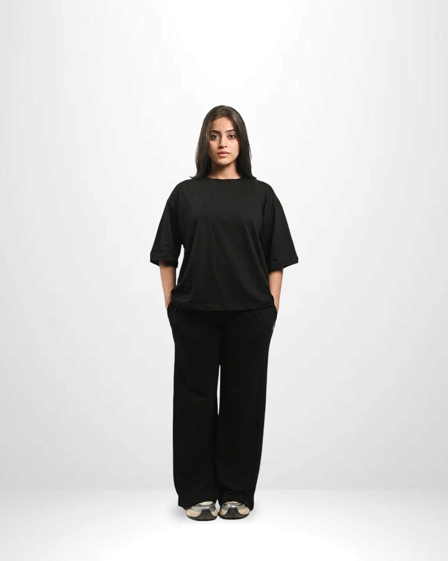 Pretty Solid Wide-Leg Trouser + Box Fit T-Shirt Bundle ( Women )