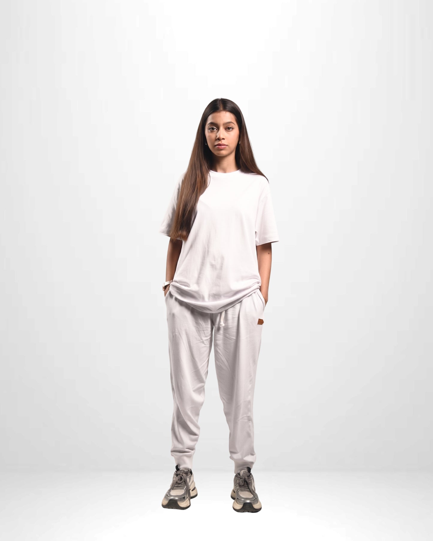Pretty Solid Jogger Pant + Regular Fit T-Shirt Bundle ( Women )
