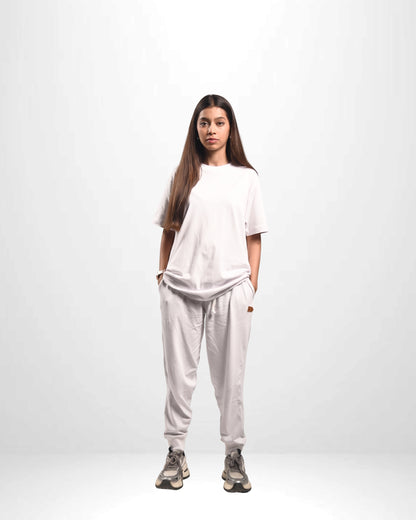 Pretty Solid Jogger Pant + Regular Fit T-Shirt Bundle ( Women )