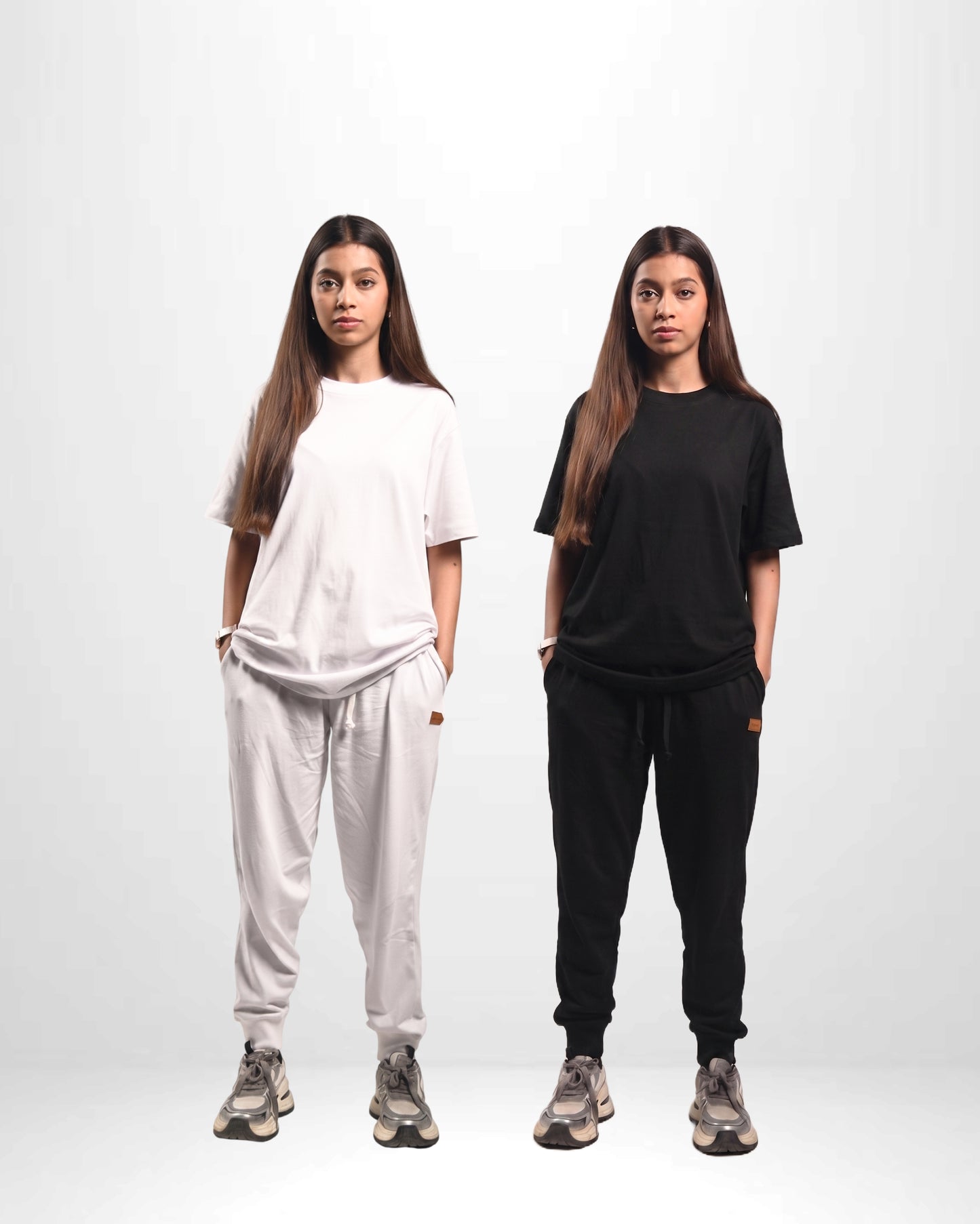Pretty Solid Jogger Pant + Regular Fit T-Shirt Bundle ( Women )