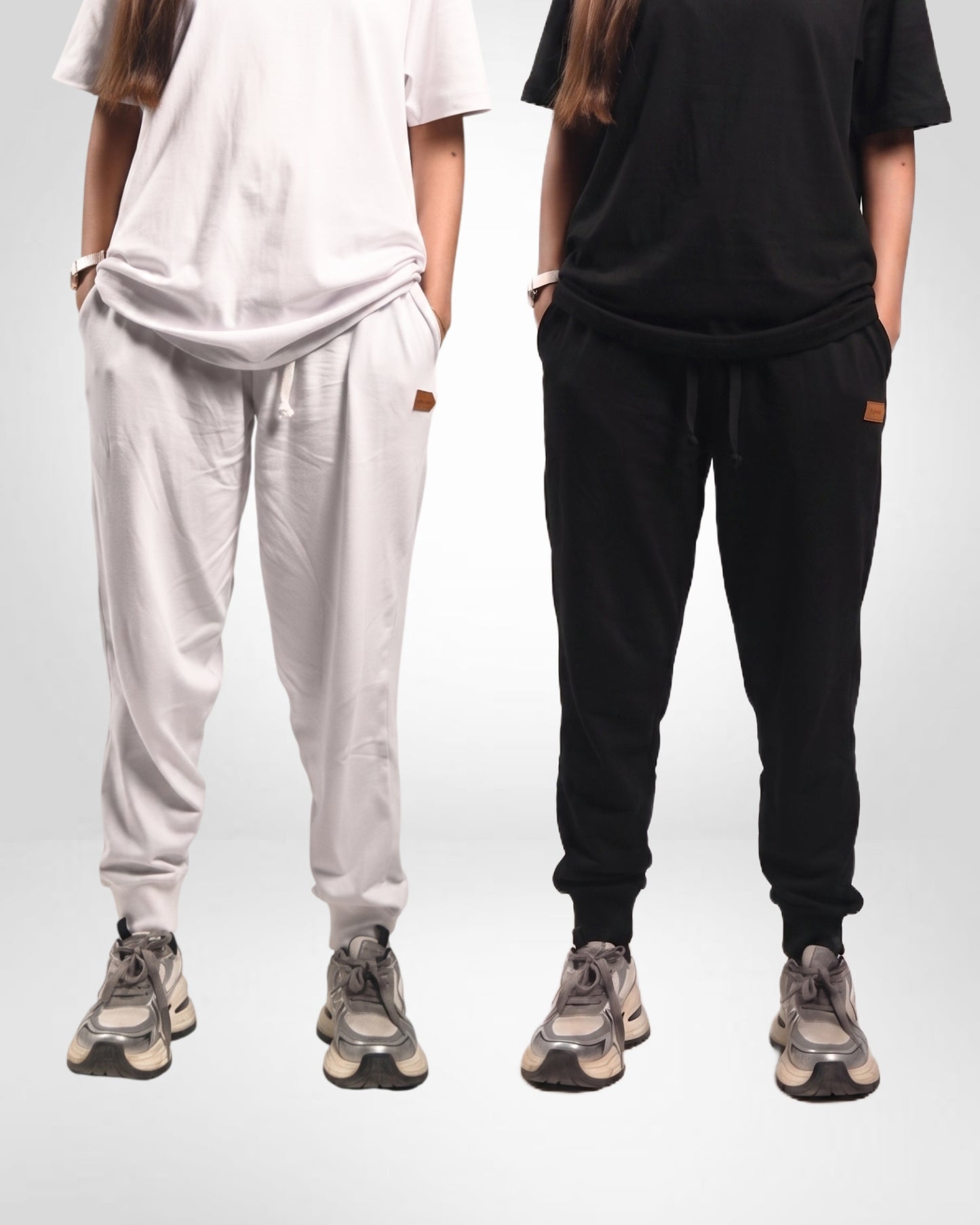 Pretty Solid Jogger Pant + Regular Fit T-Shirt Bundle ( Women )
