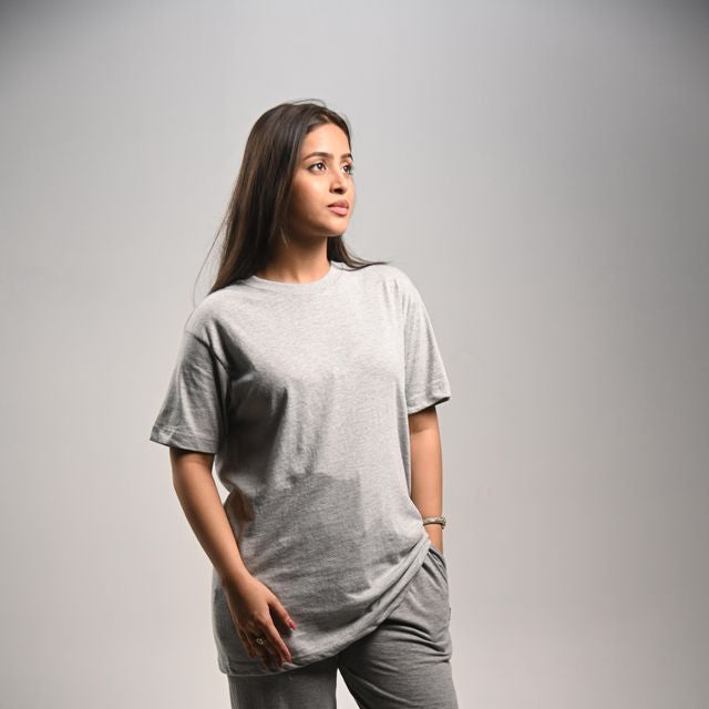 Pretty Solid T Shirt — Grey (Regular Fit — Unisex)