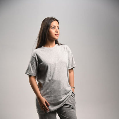 Pretty Solid T Shirt — Grey (Regular Fit — Unisex)