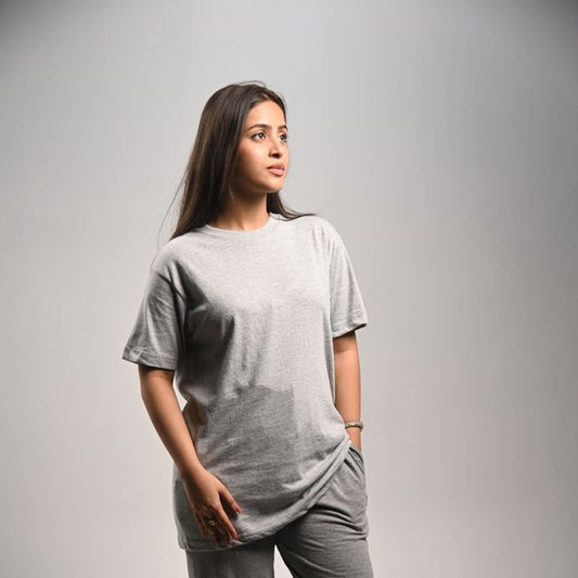 Pretty Solid T Shirt — Grey (Regular Fit — Unisex)
