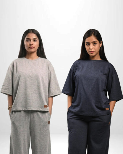 Pack Of 2 - Wide Leg Trouser for Women