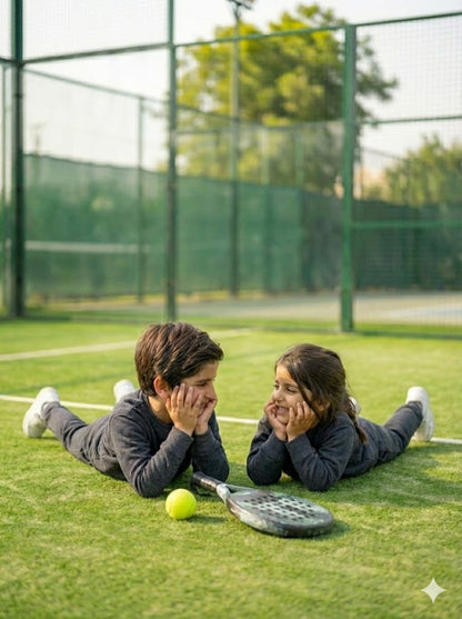 Charcoal Fleece Sweat Set Kids